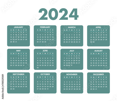 2024 Calendar Horizontal