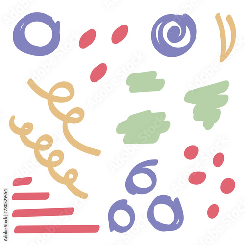Abstract Doodles Set