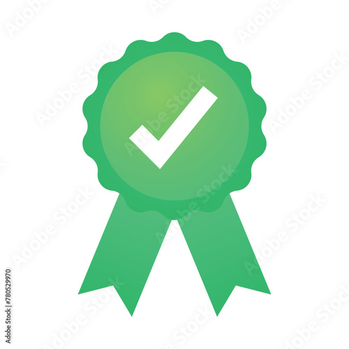 Approved Check Mark Ribbon