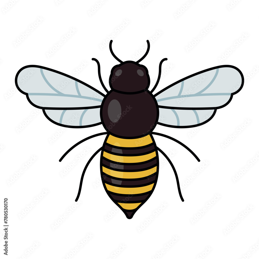 Bee Cartoon Style Bee Cartoon Style