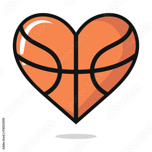 Basketball Heart Shape