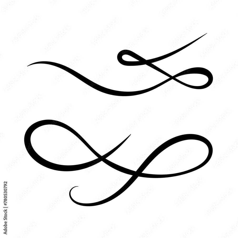 Calligraphy Divider Elements