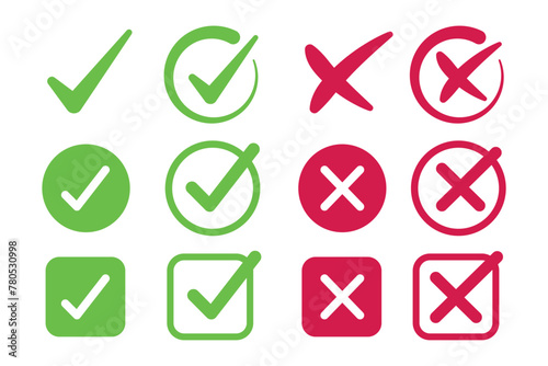 Check And Cross Big Set