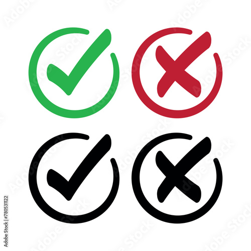 Check And Cross Circles