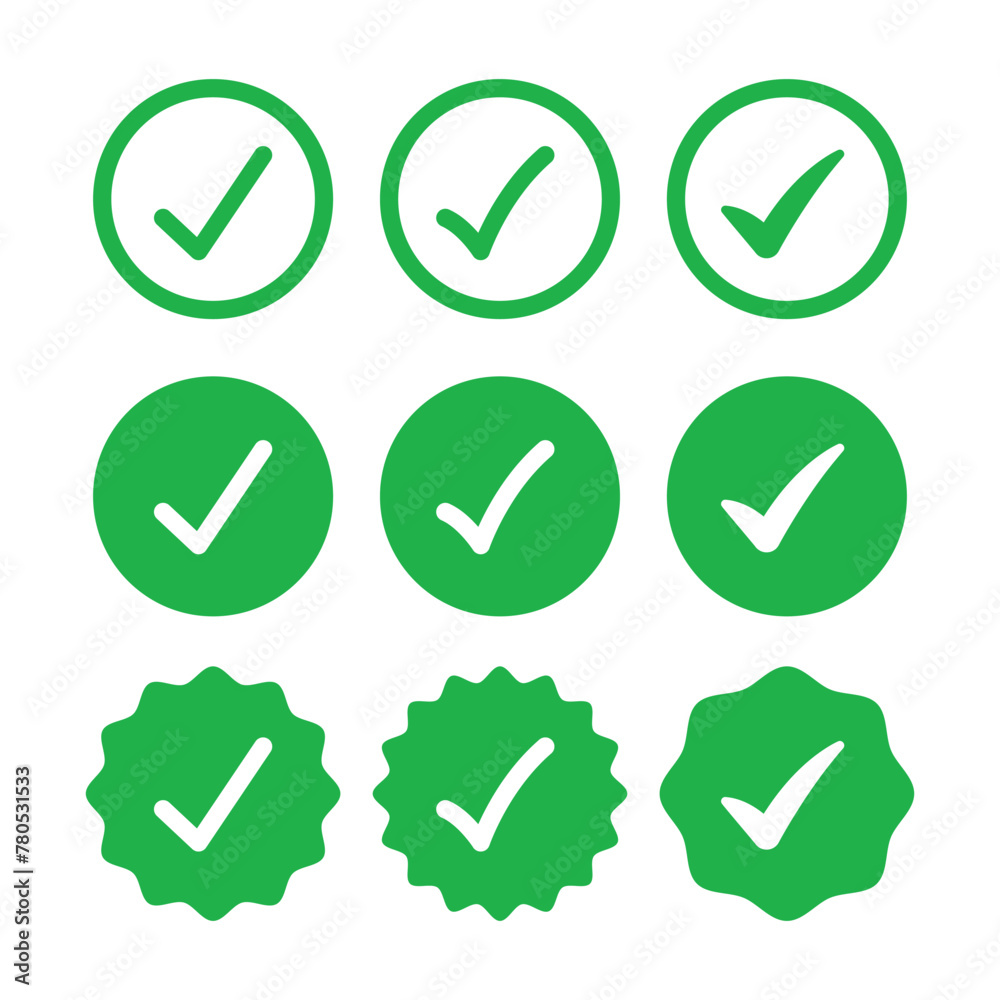 Check Marks Circles And Award Star Shapes Check Marks Circles And Award Star Shapes