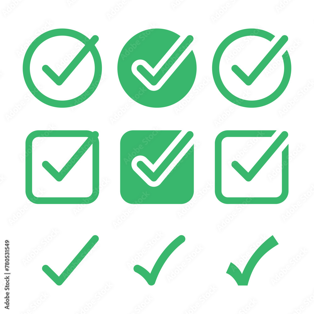 Check Marks Set Check Marks Set