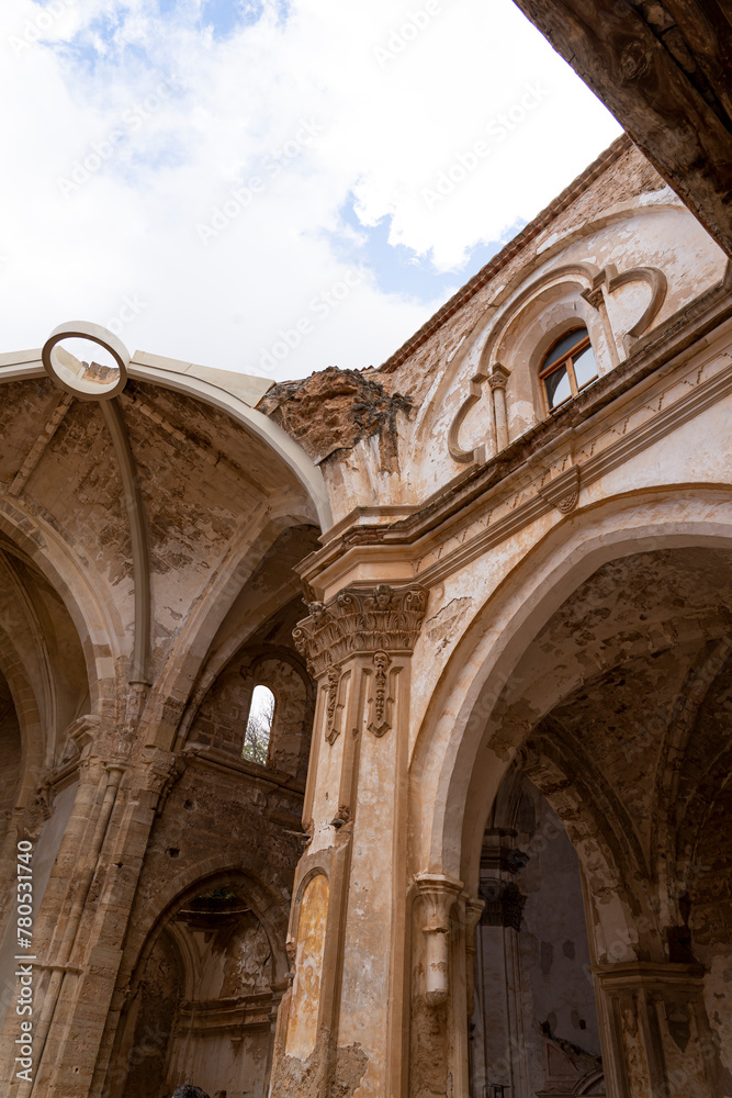 Ornate Ruins of Monasterio de Piedra Church