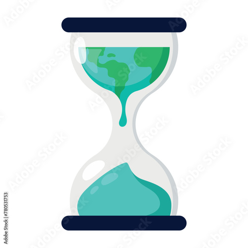 Climate Change Sand Timer