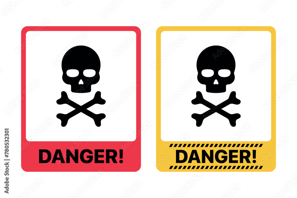 Fototapeta premium Danger Warning Sign