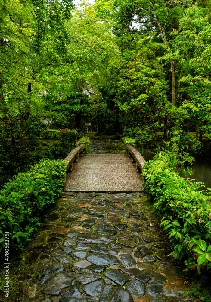 A temple garden in Kyoto