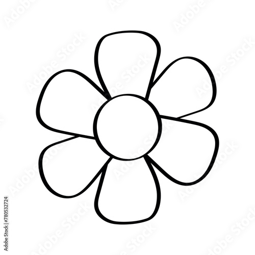 Doodle Style Flower