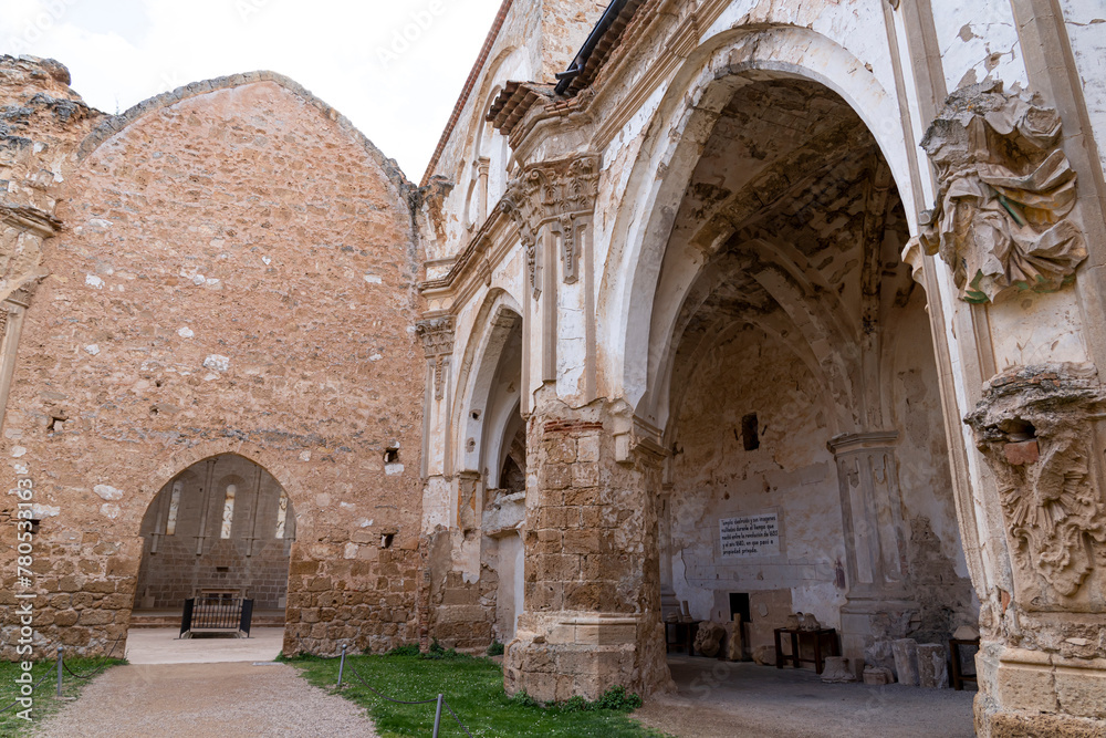 Ornate Ruins of Monasterio de Piedra Church