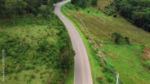 Road in the middle of nature in Caxias do Sul photo