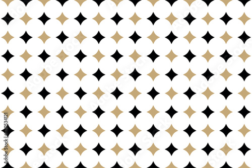 Gold And Black Star Shapes Background