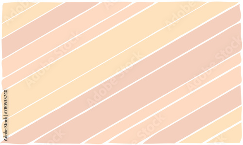 Hand drawn striped pattern, pink, orange and yellow stripes background. Children's pastel brush strokes.
