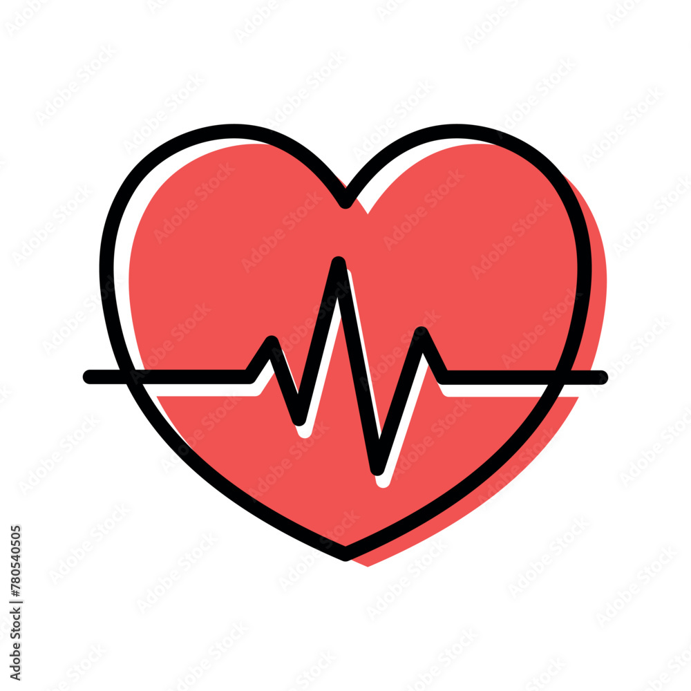 Heartbeat Heart Offset Colours Heartbeat Heart Offset Colours