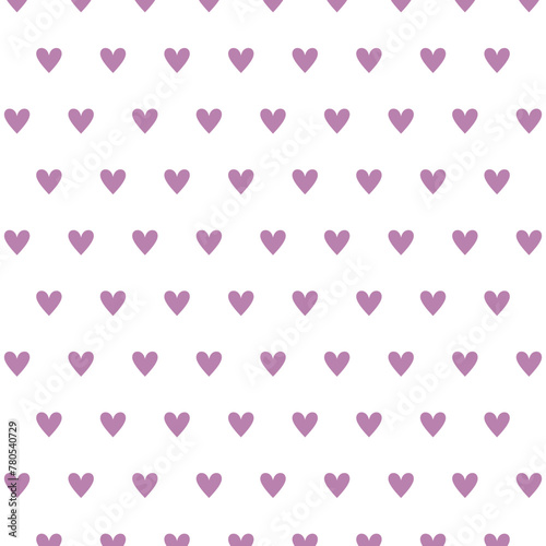 Hearts On White Background