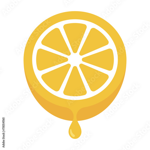 Lemon Dripping Flat Style