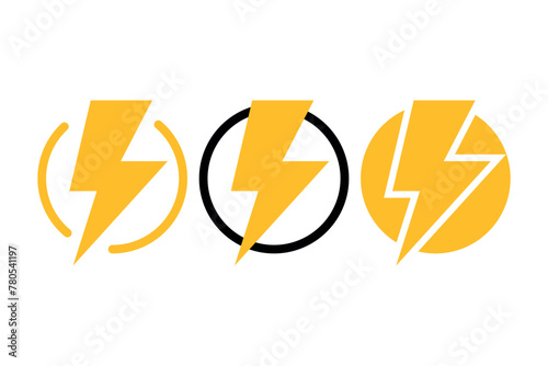 Lightning Bolt Circles Set of Three