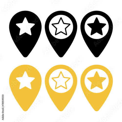 Location Pins Star Set