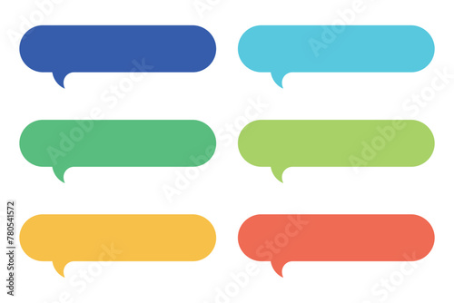 Long Message Bubble Multiple Colours