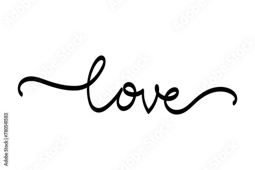 Love Curly Calligraphy