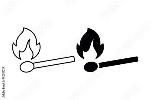 Match Flame Outline Glyph Styles