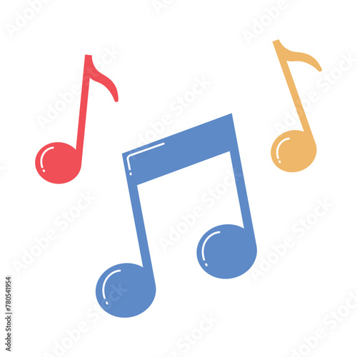 Music Notes Flat Colours