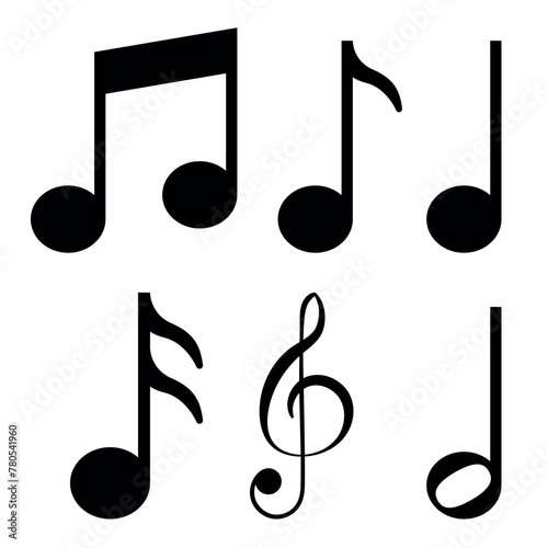 Music Notes Glyph Style
