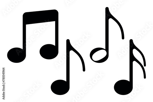 Music Notes Glyph Style Set