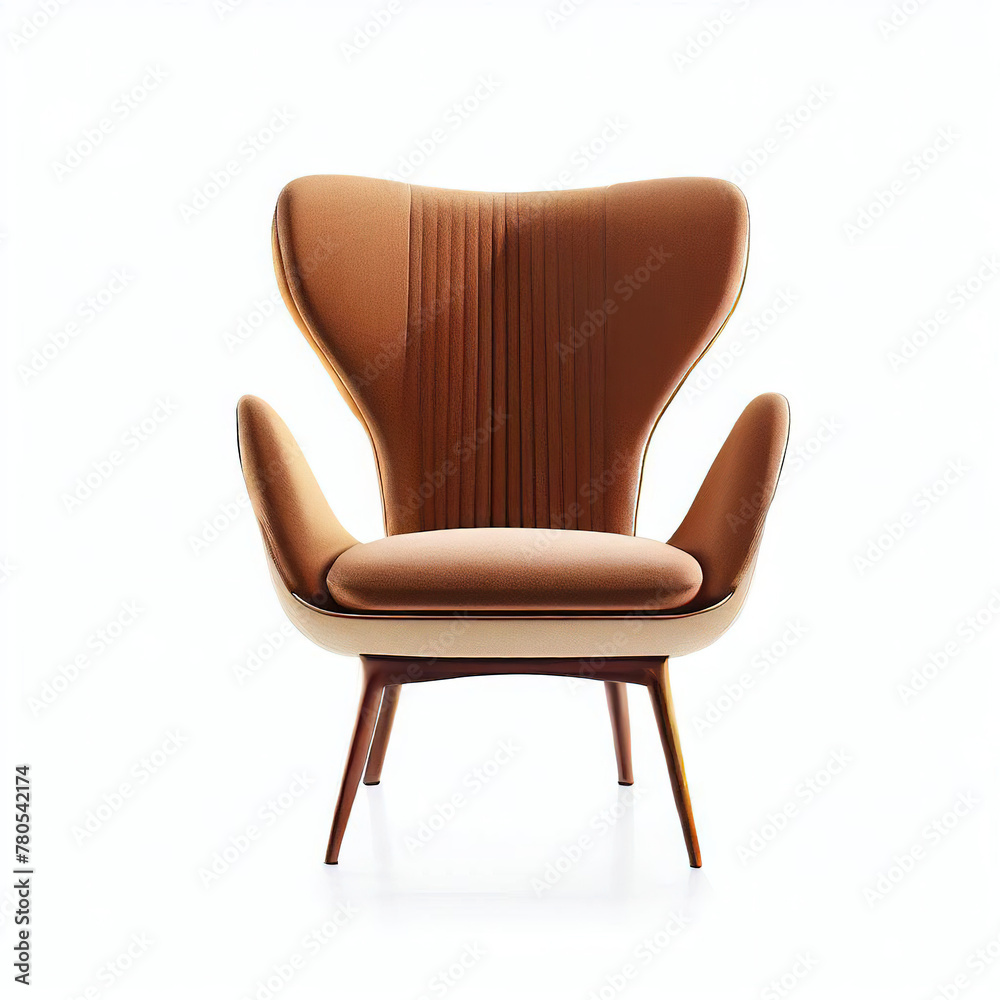 Elegant Colorful Chair with White Background. brown blue wooden armchair made with Generative AI technology
Elegant Colorful Chair with White Background. brown blue wooden armchair made with Generative AI technology