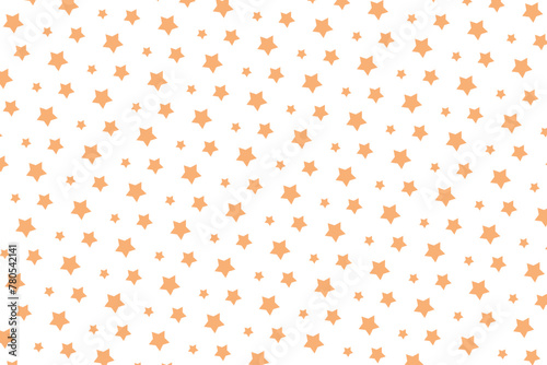 Orange Stars White Background