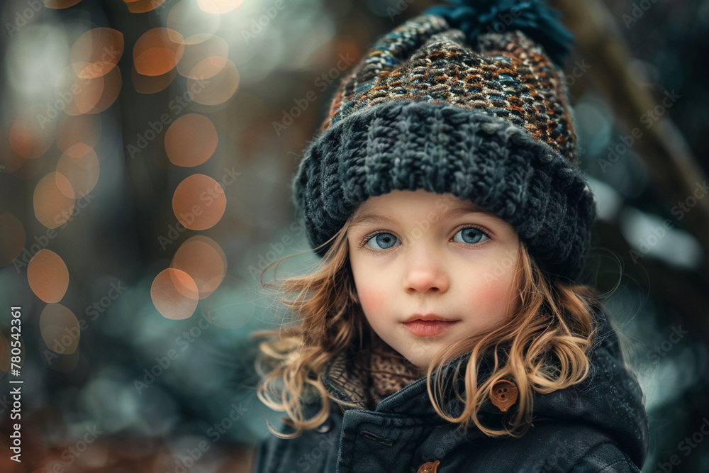 Portrait of a young girl in a beanie showcasing a casual and cozy winter style, with a focus on youthful fashion, trendy accessories, and warm, relaxed expressions Portrait of a young girl in a beanie showcasing a casual and cozy winter style, with a focus on youthful fashion, trendy accessories, and warm, relaxed expressions