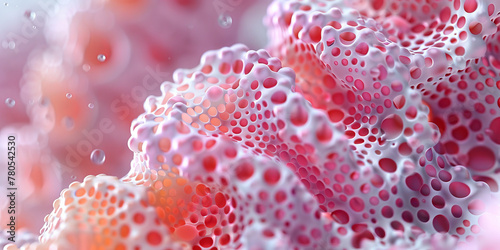 Abstract Organic Cells Close-up in Vivid Hues © smth.design