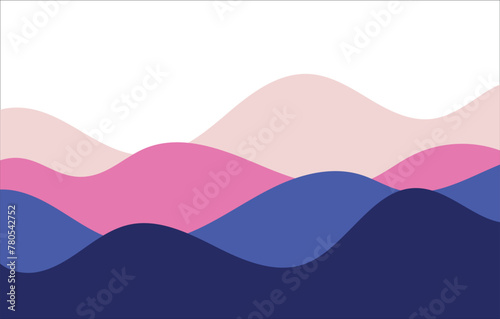 Pink to Purple Wavy Background