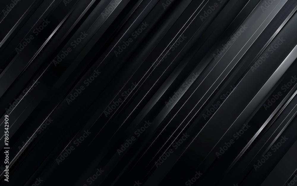 Obraz premium Dark deep black dynamic abstract vector background with diagonal lines. Modern creative premium gradient