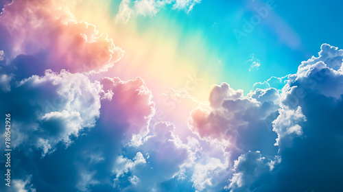 幻想的な彩雲の風景