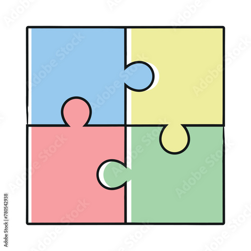 Puzzle Doodle With Multiple Colours