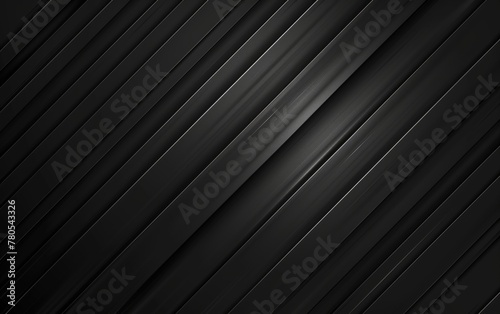 Dark deep black dynamic abstract vector background with diagonal lines. Modern creative premium gradient