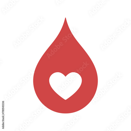 Red Droplet With Heart