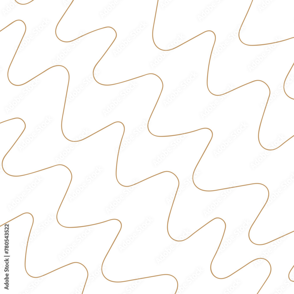 Right Angle Wavy Lines Hand Drawn Gold Right Angle Wavy Lines Hand Drawn Gold