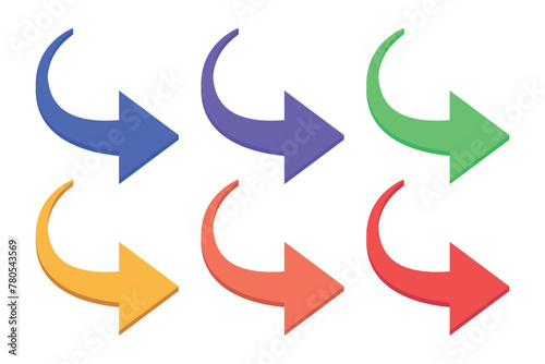 Right Down Arrow Set