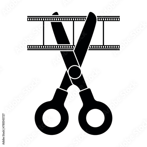 Scissors Cutting Film Strip