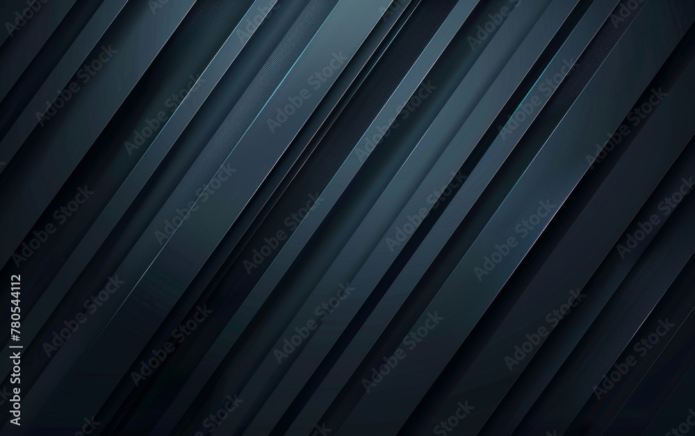 Obraz premium Dark deep black dynamic abstract vector background with diagonal lines. Modern creative premium gradient