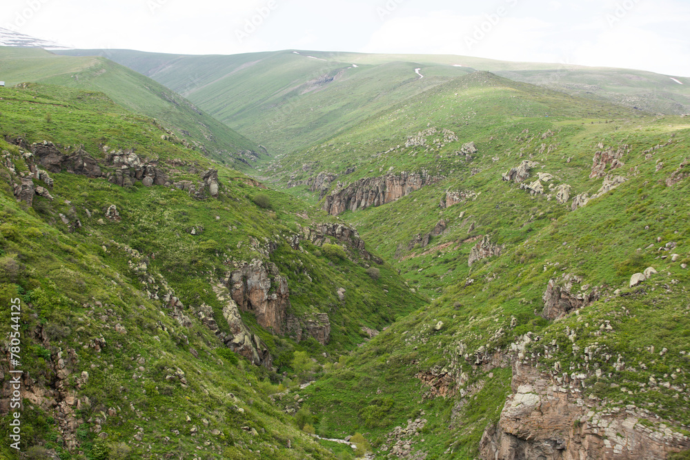 View Of The Green Gorge Near The Amberd Fortress