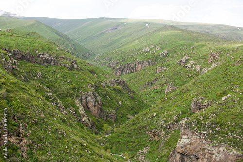 View Of The Green Gorge Near The Amberd Fortress