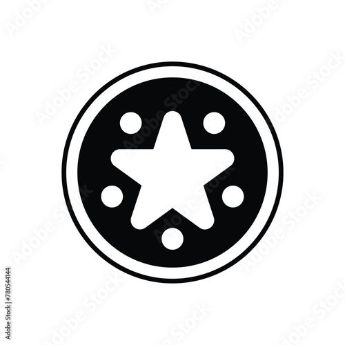 Pentagram vector icon photo