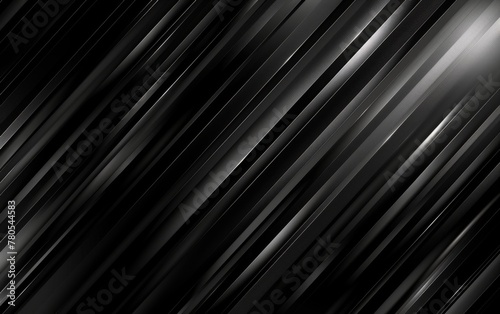 Dark deep black dynamic abstract vector background with diagonal lines. Modern creative premium gradient