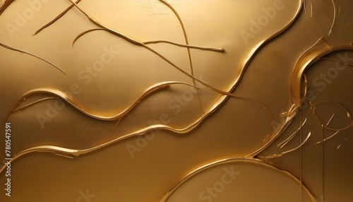 Golden luxury texture art shiny glossy paint background, AI generated