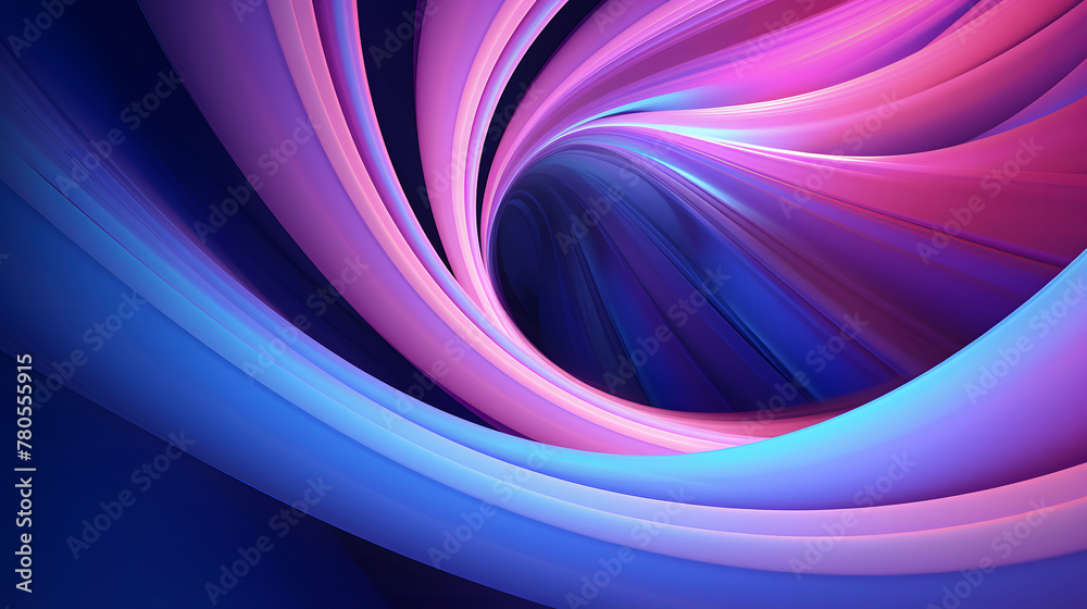 Naklejka premium Digital colorful vortex waves abstract graphic poster web page PPT background